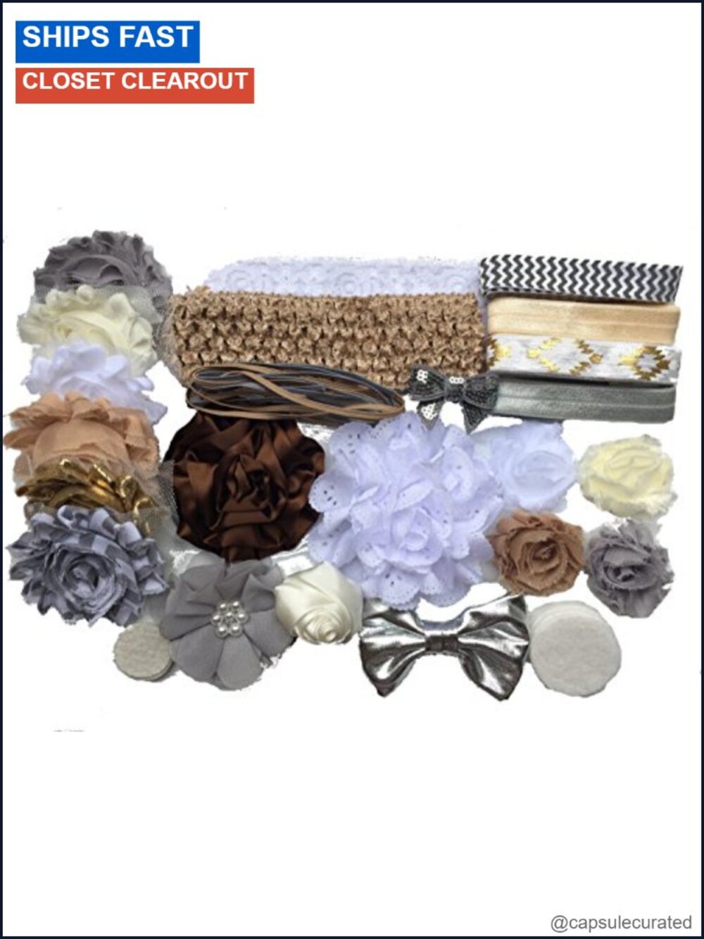 DIY Baby Headband Kit Makes 14 Headbands Mini Headband Kit